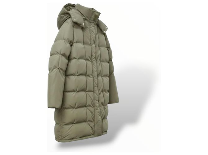 Loewe Chaqueta Acolchada Larga - Verde Caqui - vista 6
