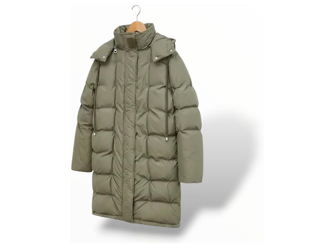 Loewe Chaqueta Acolchada Larga - Verde Caqui - vista 7