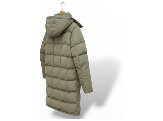 Loewe Chaqueta Acolchada Larga - Verde Caqui - vista 9