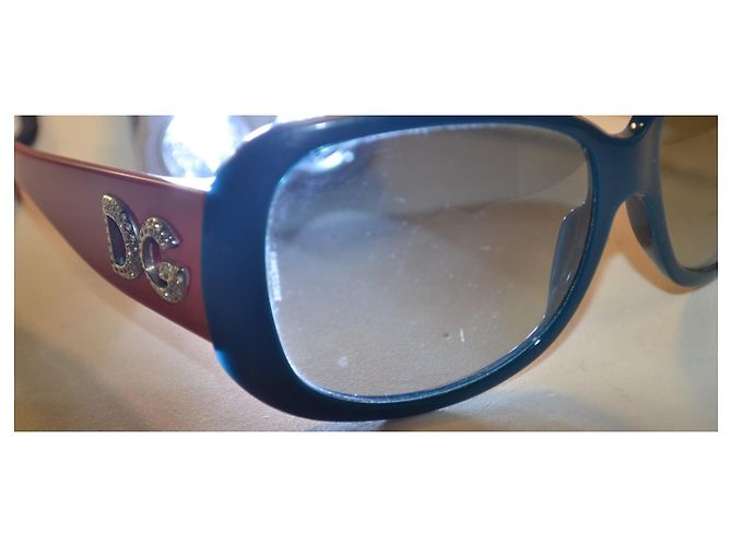 Dolce & Gabbana Lunettes de soleil DG4033 - Bleu et Bordeaux - vue 9