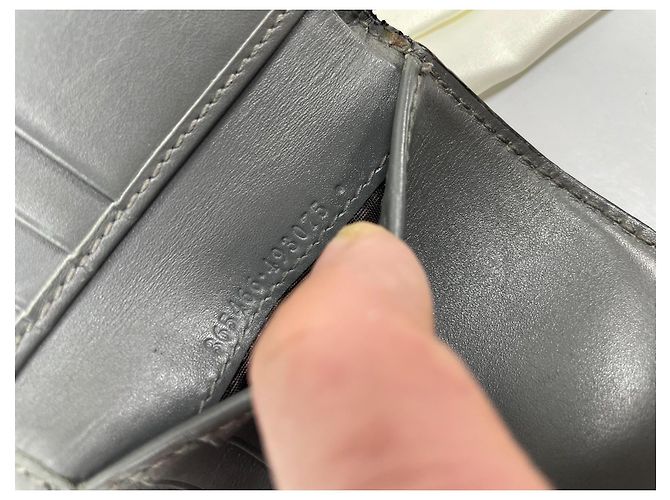 Gucci Guccissima GG Monogram Bi-fold Geldbörse Grau Leder - Ansicht 9