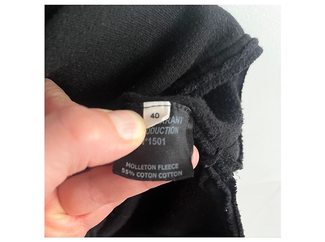 Isabel Marant Etoile Top de algodón cepillado negro Isabel Marant Étoile - vista 5