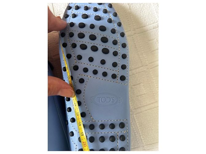 Mocassini Tod's in pelle blu - vista 6
