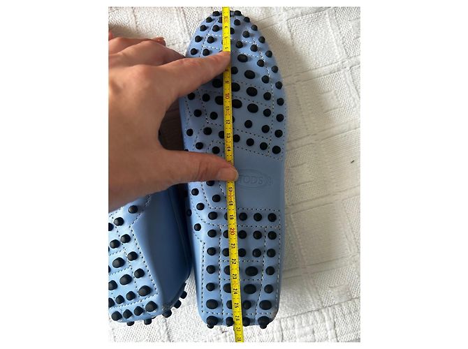Mocassini Tod's in pelle blu - vista 7