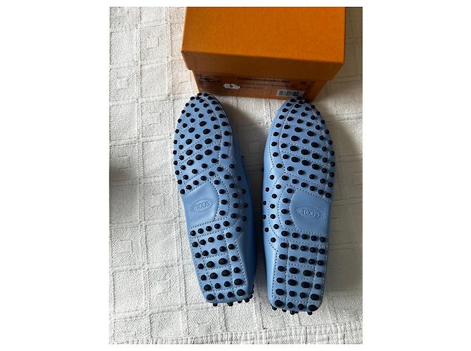 Mocassini Tod's in pelle blu - vista 8