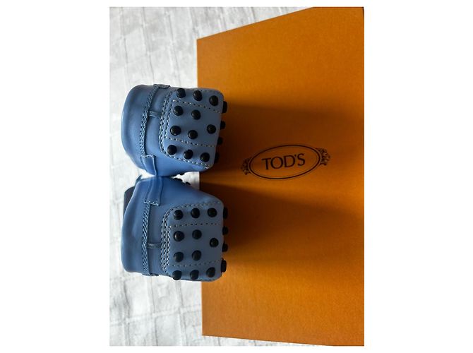 Mocassini Tod's in pelle blu - vista 9