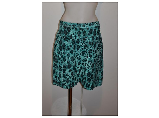 Blumarine Minirock mit Leopardenprint - Grün/Schwarz - Ansicht 3