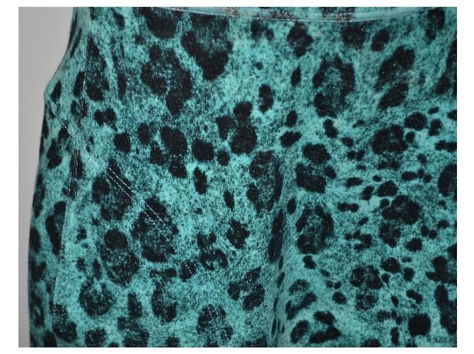 Blumarine Minirock mit Leopardenprint - Grün/Schwarz - Ansicht 4