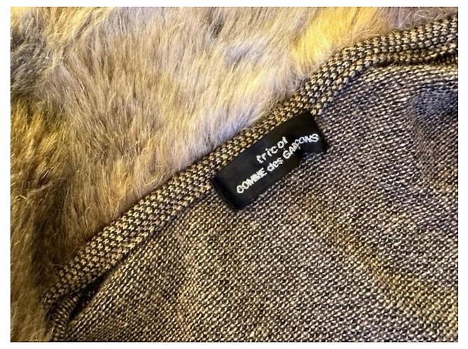 Comme Des Garcons Comme des Garçons Wool Blend Jacket with Fur Collar - view 3