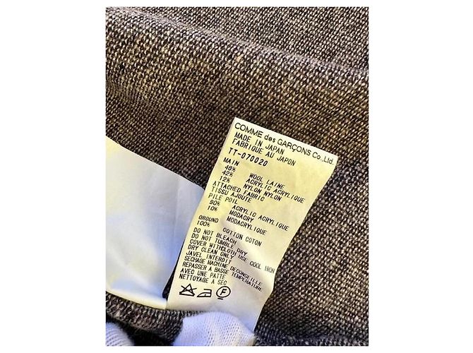 Comme Des Garcons Comme des Garçons Wool Blend Jacket with Fur Collar - view 5
