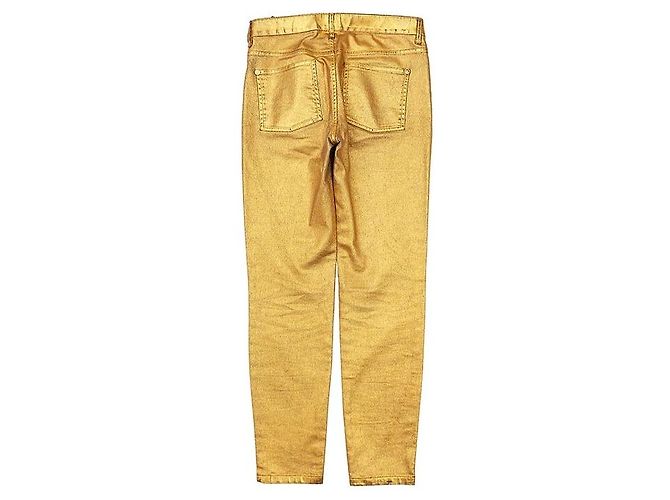 Chanel Gold-Lamé Jeans - Ansicht 2