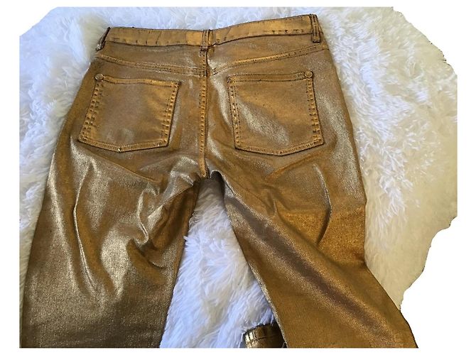 Chanel Gold-Lamé Jeans - Ansicht 6