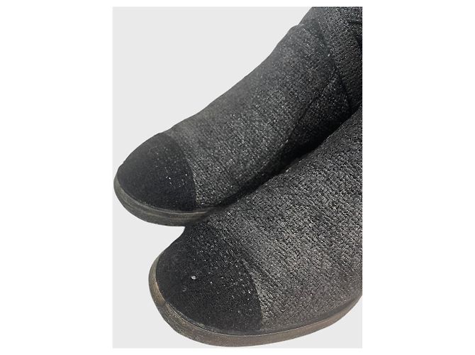 Stivaletti Chanel grigi T.36,5 - vista 5