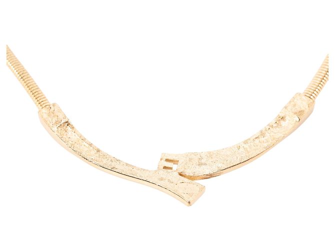 GIVENCHY - Collier ras de cou Givenchy en métal doré - vue 2