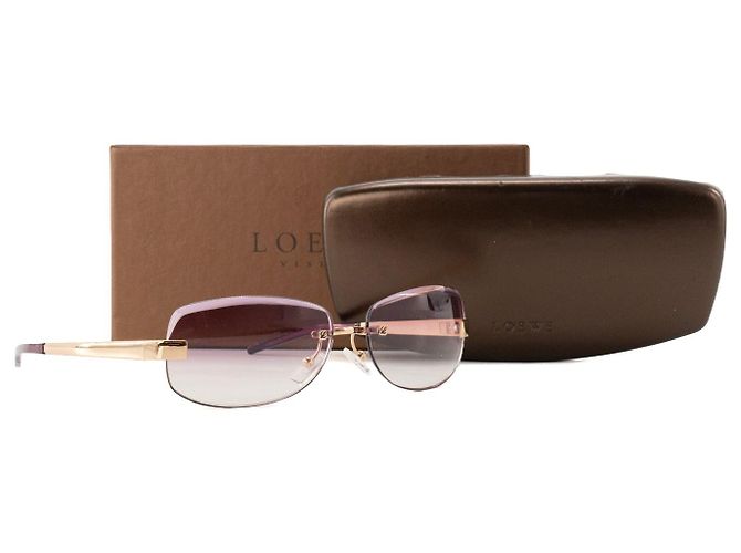 LOEWE - Occhiali da sole Loewe viola e metallo dorato - vista 6