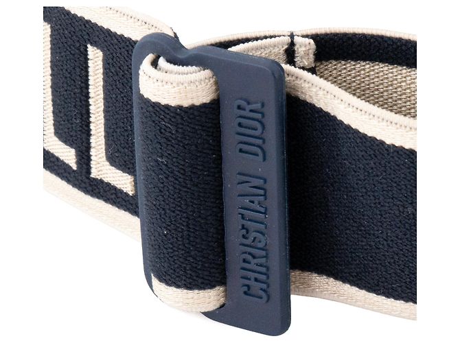 DIOR - Visiera Diorclub V1U in plastica e tela blu navy e bianca (TU) - vista 4