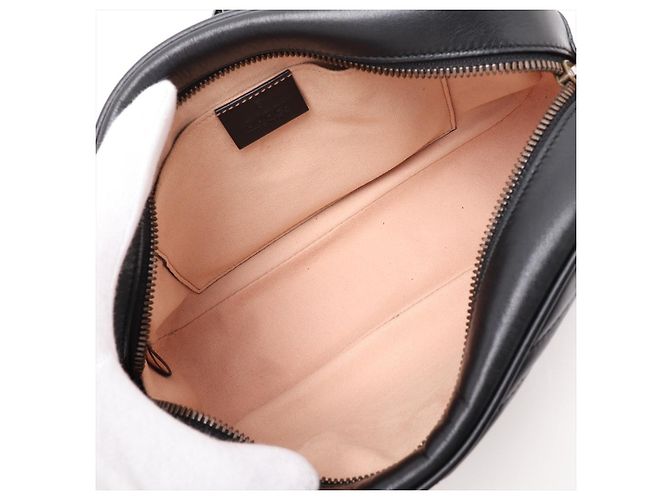 Gucci Borsa Camera GG Marmont Small in pelle matelassé Nera - vista 6
