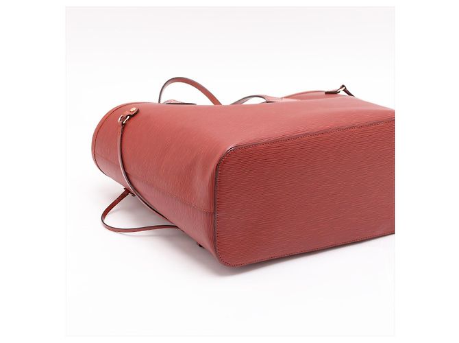 Louis Vuitton Neverfull Shopper Schultertasche aus Epi-Leder Rot - Ansicht 4