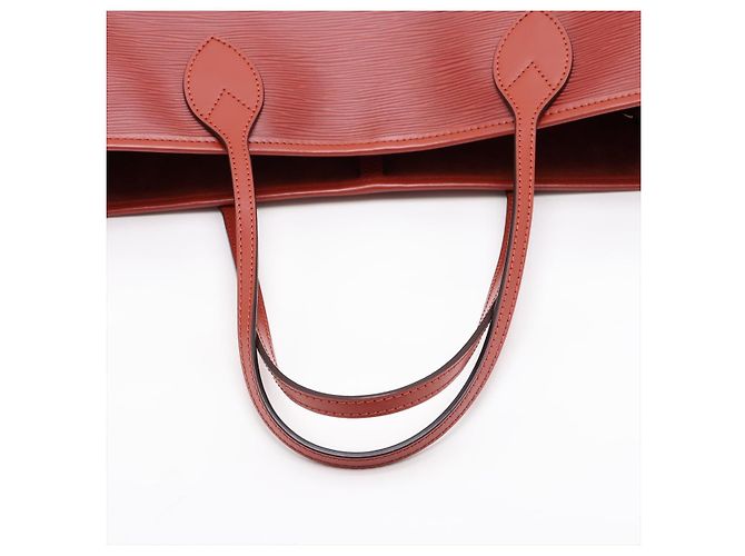 Louis Vuitton Neverfull Shopper Schultertasche aus Epi-Leder Rot - Ansicht 5