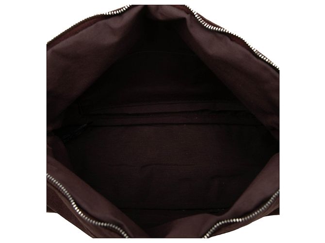 Brown Hermès Toile Bolide Trousse De Voyage Pouch MM Vanity Bag - view 4