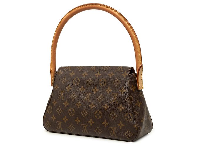 Bolso de hombro Mini Looping Monogram Louis Vuitton Marrón - vista 2