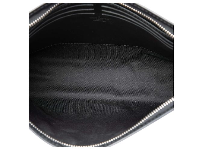 Borsa a pochette Louis Vuitton Damier Graphite Pochette Voyage MM nera - vista 4