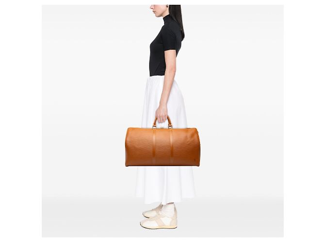 Borsa da viaggio Louis Vuitton Epi Keepall 55 Marrone - vista 6