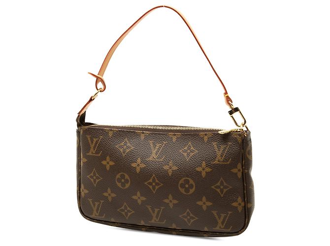 Bolso de hombro Louis Vuitton Monogram Pochette Accessoires Marrón - vista 2