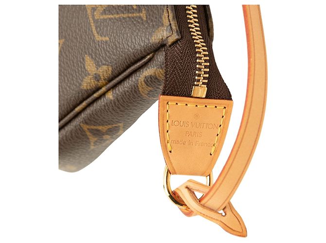 Bolso de hombro Louis Vuitton Monogram Pochette Accessoires Marrón - vista 5