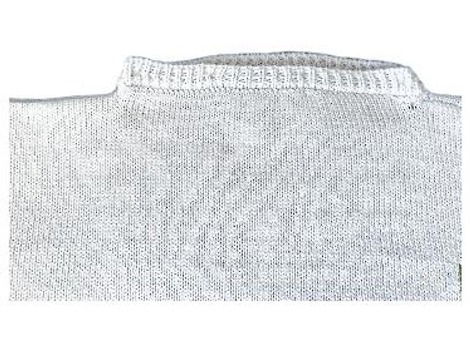 Autre Marque Strickpullover in Weiß und Blau mit abstraktem Muster - Ansicht 19