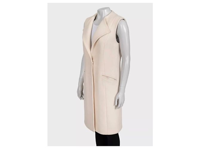 Chaleco largo blanco Roberto Cavalli Class - Talla M de segunda mano - vista 2