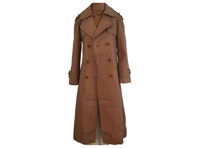 Gabardina Chanel de algodón beige - vista 4