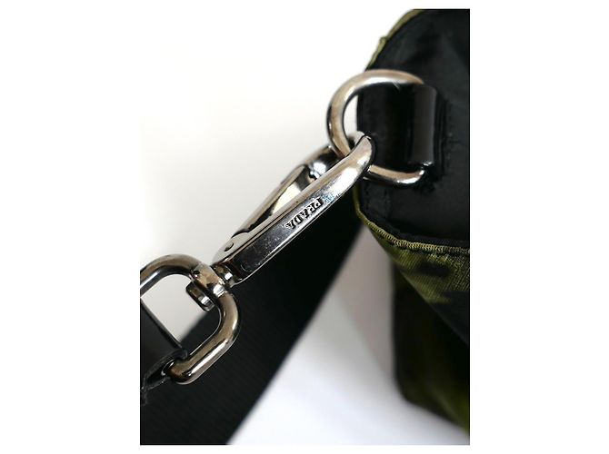 Prada Borsa Autunno 2004 in Nylon e Pelle Stampa Acquerello Pixelata - vista 7