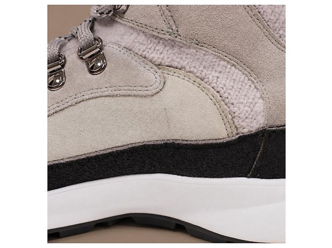 Chanel Sneakers Alte in Camoscio Beige e Maglia - vista 19