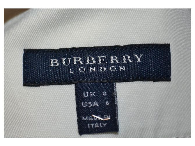 Burberry Minifalda de algodón blanco - vista 5