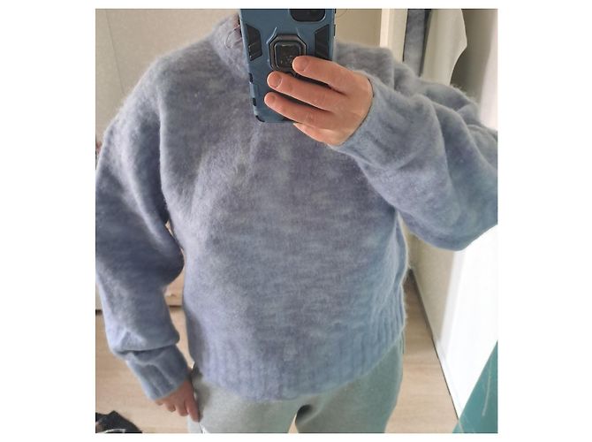& Other Stories Pullover Mohair Wolle Hellblau - Ansicht 2