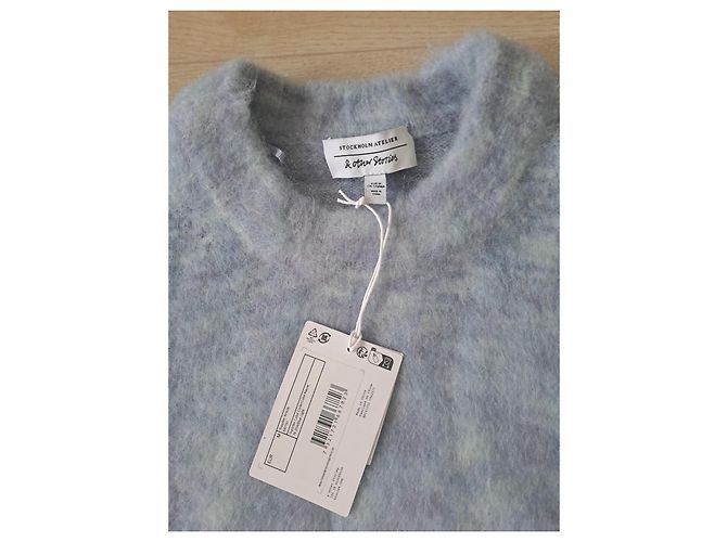 & Other Stories Pullover Mohair Wolle Hellblau - Ansicht 7