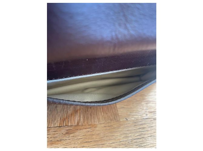 Céline Celine Borsa Triomphe in Pelle Marrone - vista 6