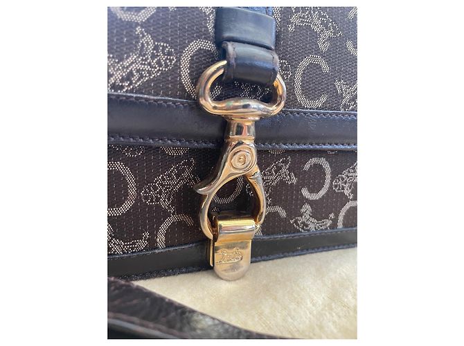 Céline CELINE Borsa a tracolla Monogram in Pelle Marrone - vista 5