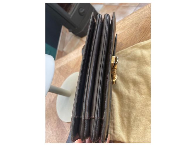 Céline CELINE Borsa a tracolla Monogram in Pelle Marrone - vista 6
