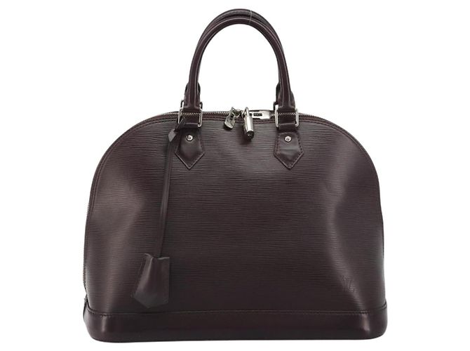 LOUIS VUITTON Bolso de Mano Epi Alma Purple Cassis M5280K LV Auth ep14652A - Jerrillo - vista 13