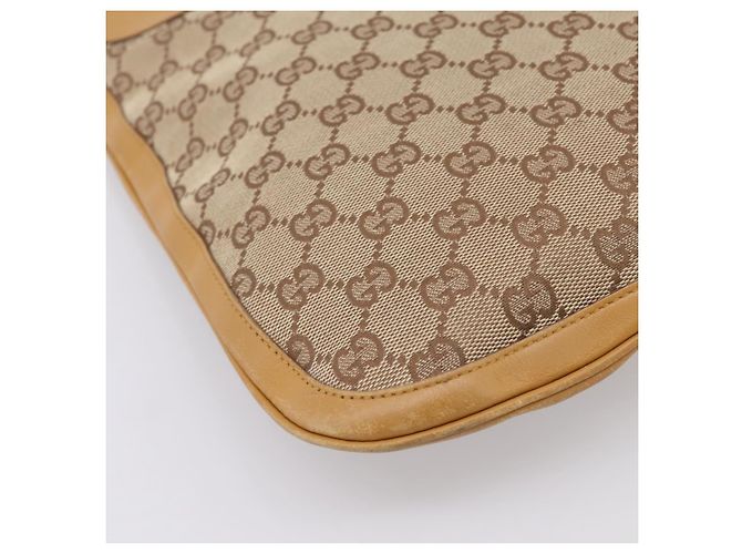 GUCCI GG Canvas Shoulder Bag Beige Gold 001 4129 Auth 208735 - Jerrillo - view 13