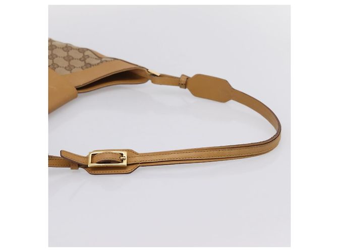 GUCCI GG Canvas Shoulder Bag Beige Gold 001 4129 Auth 208735 - Jerrillo - view 7