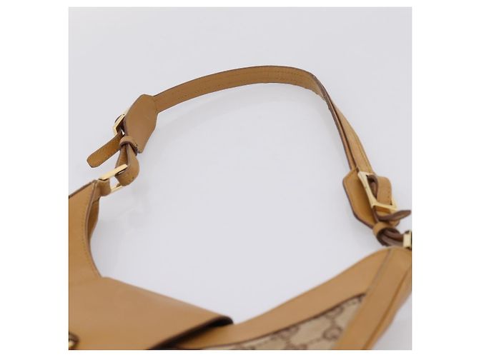 GUCCI GG Canvas Shoulder Bag Beige Gold 001 4129 Auth 208735 - Jerrillo - view 8