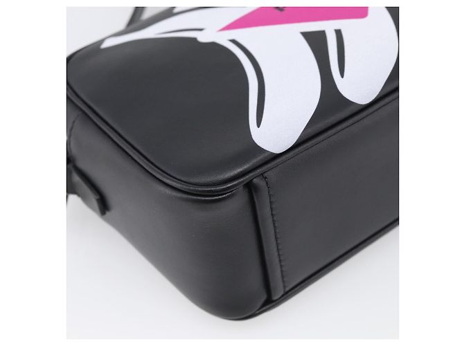 PRADA Shoulder Bag Leather Black Silver Auth 209770M - Jerrillo - vista 11