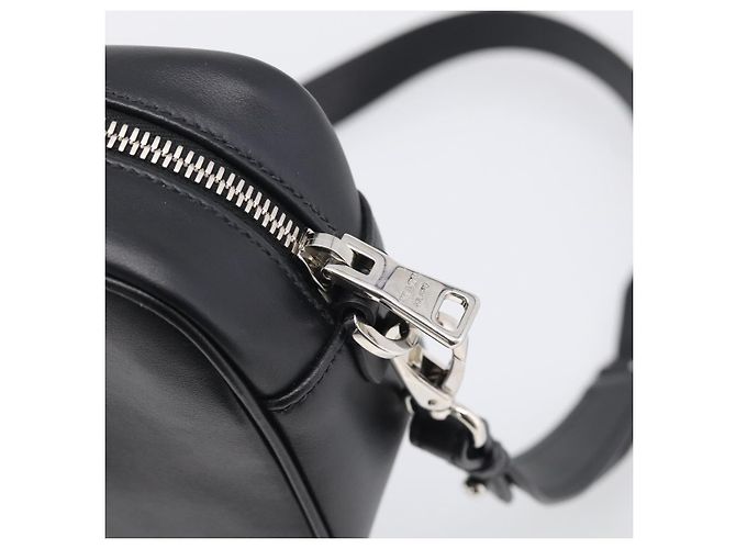 PRADA Shoulder Bag Leather Black Silver Auth 209770M - Jerrillo - vista 14