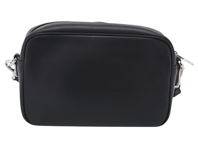 PRADA Shoulder Bag Leather Black Silver Auth 209770M - Jerrillo - vista 3