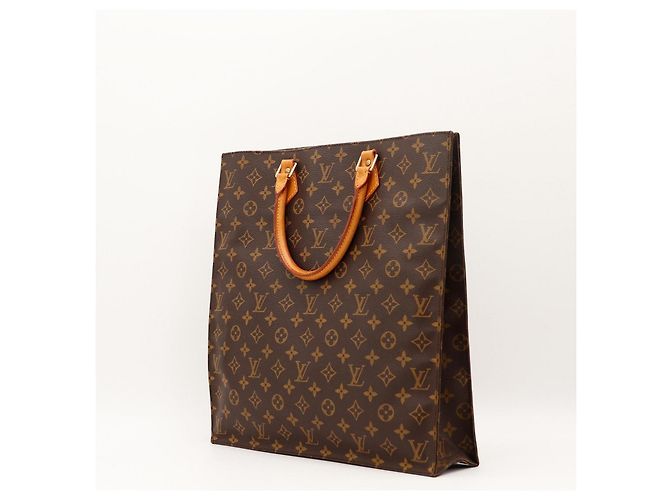 Sac Cabas Louis Vuitton Monogram en cuir marron - vue 4