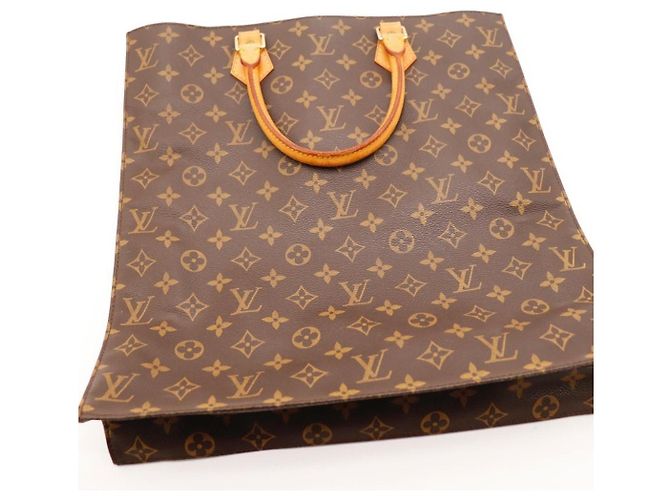 Sac Cabas Louis Vuitton Monogram en cuir marron - vue 6