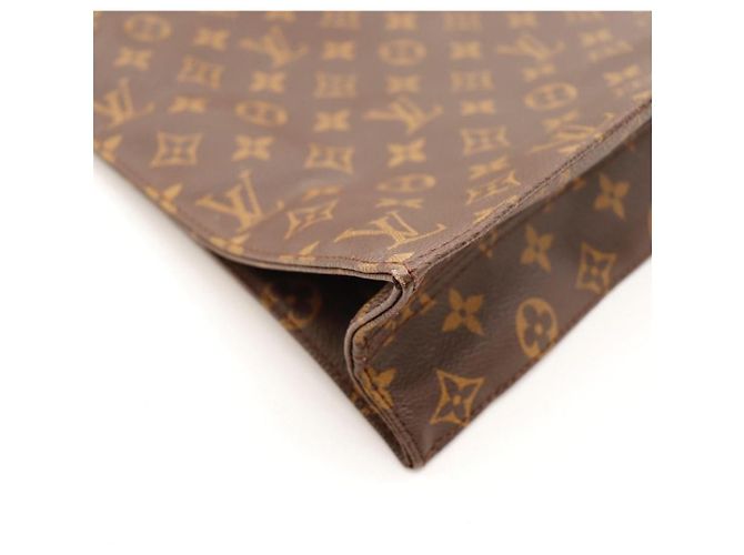 Sac Cabas Louis Vuitton Monogram en cuir marron - vue 8